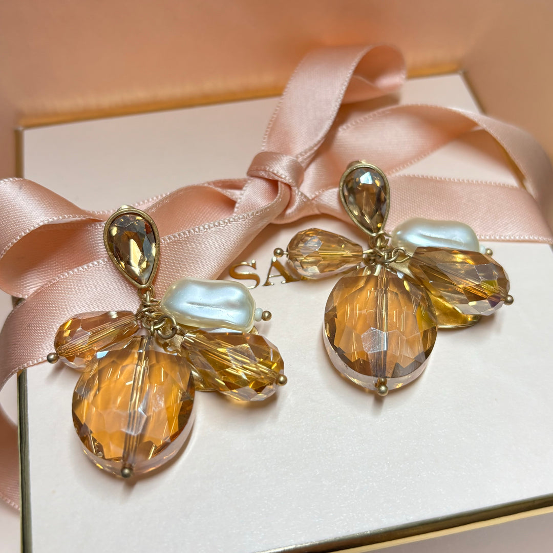 Beautiful bronze earrings