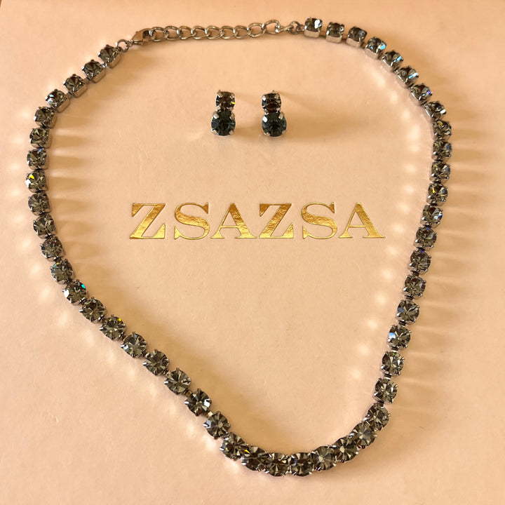 Grey Preciosa crystals set
