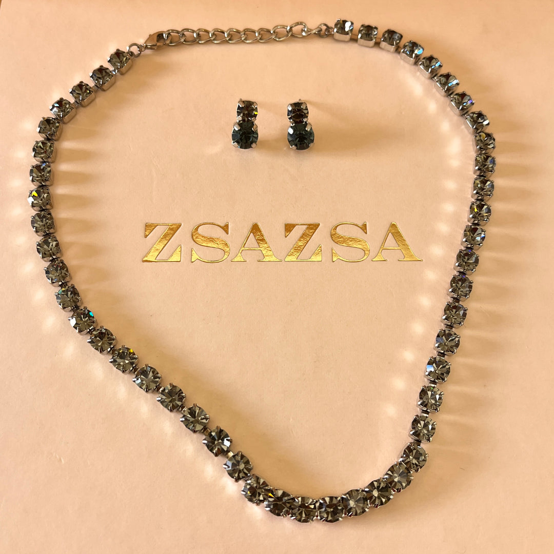 Grey Preciosa crystals set