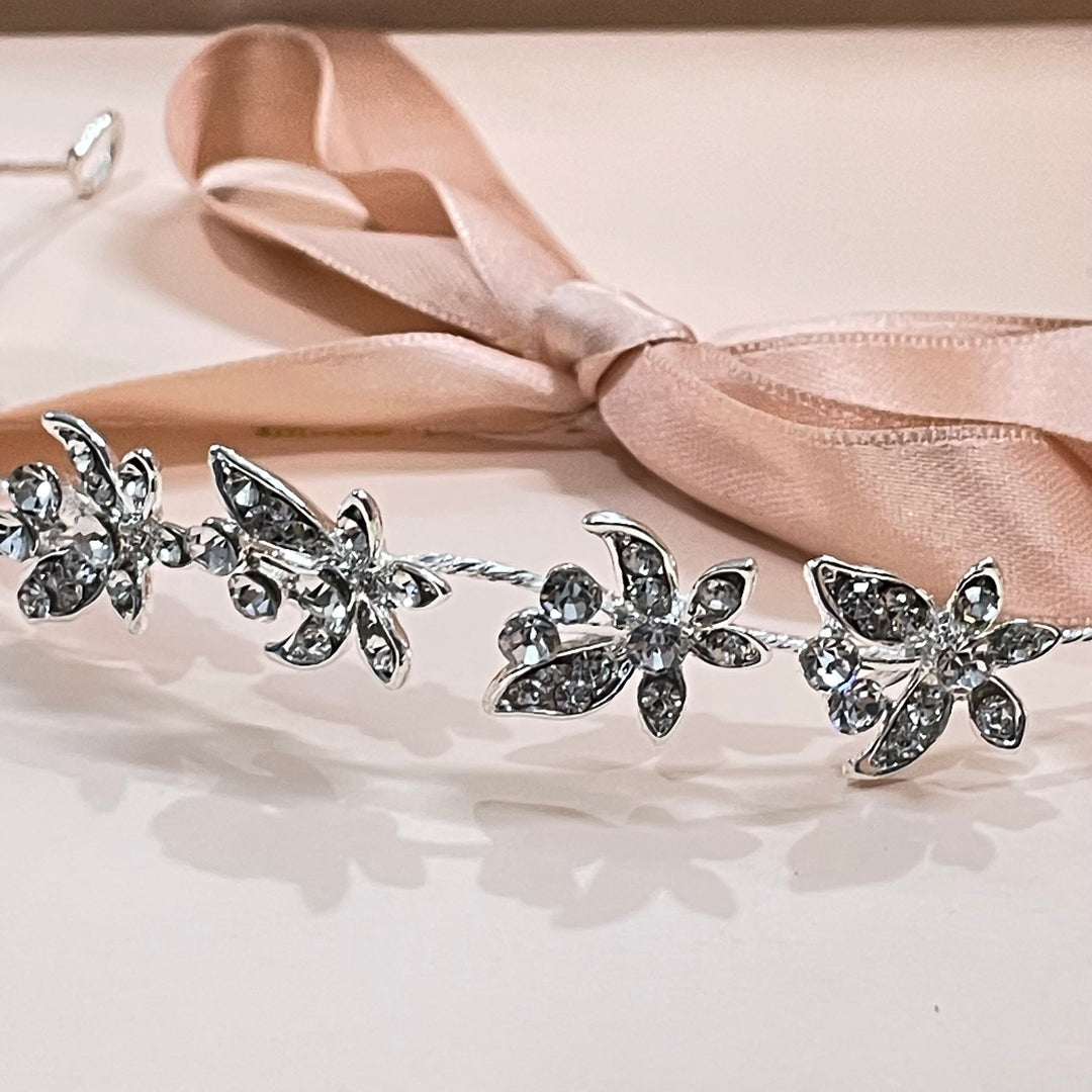 Cluster butterfly flexible headpiece