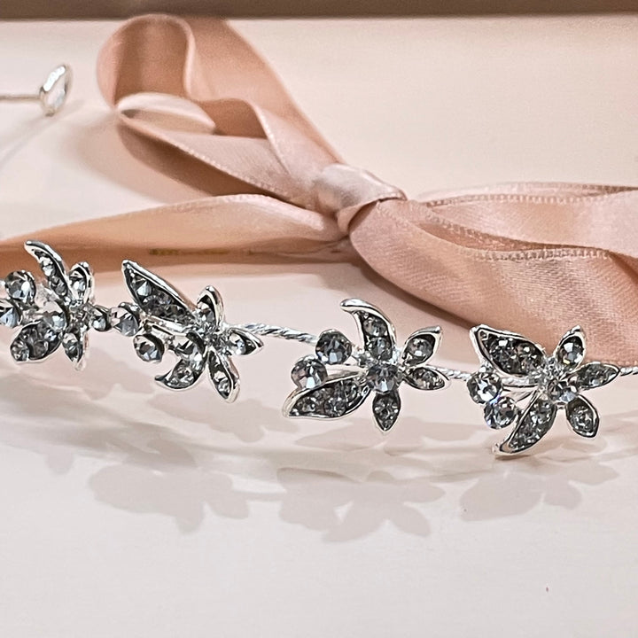 Cluster butterfly flexible headpiece