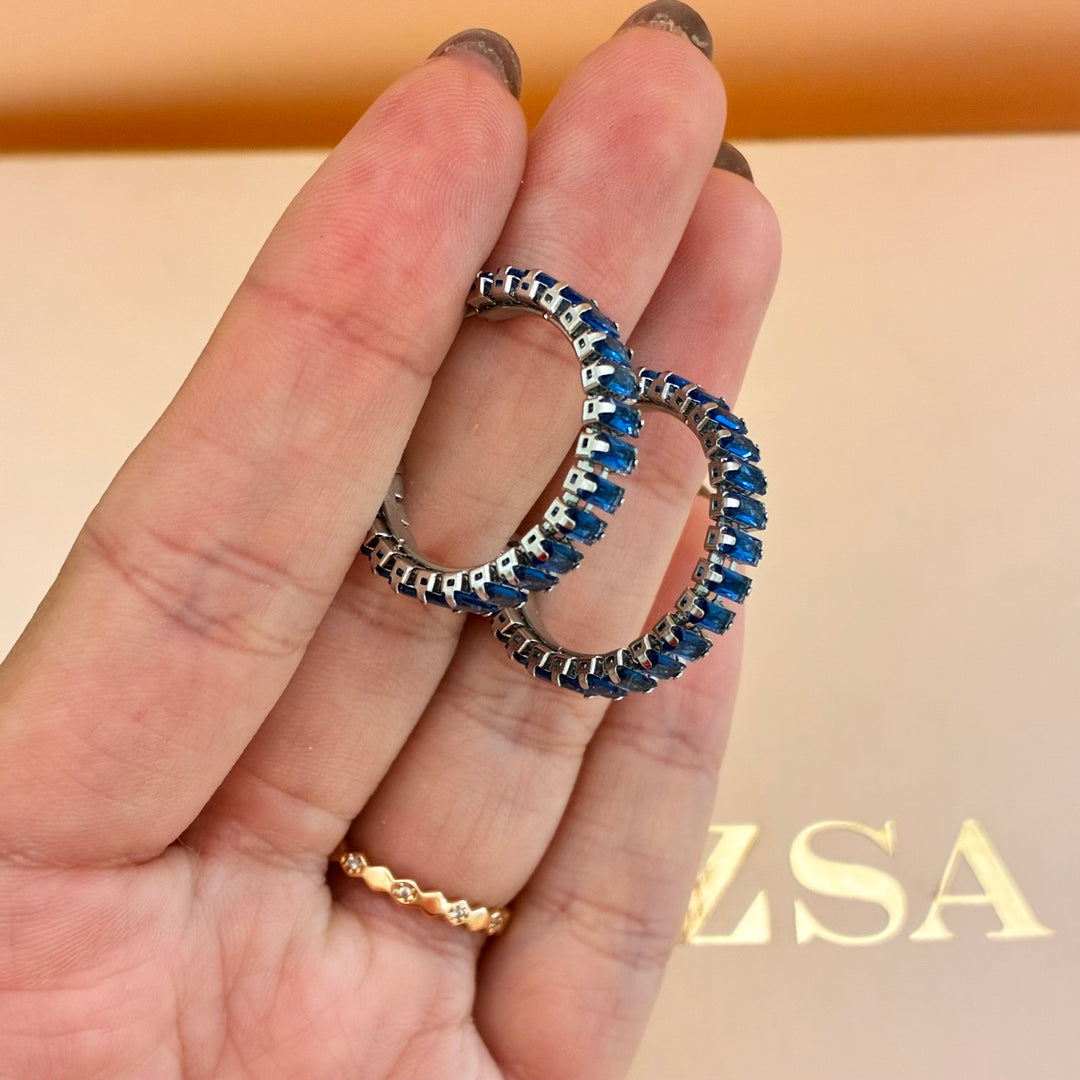 Baguette navy blue stainless steel set