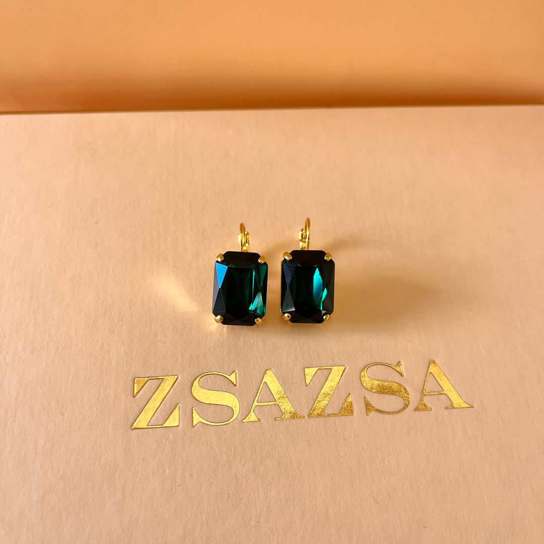 Shade of green Swarovski Crystals set