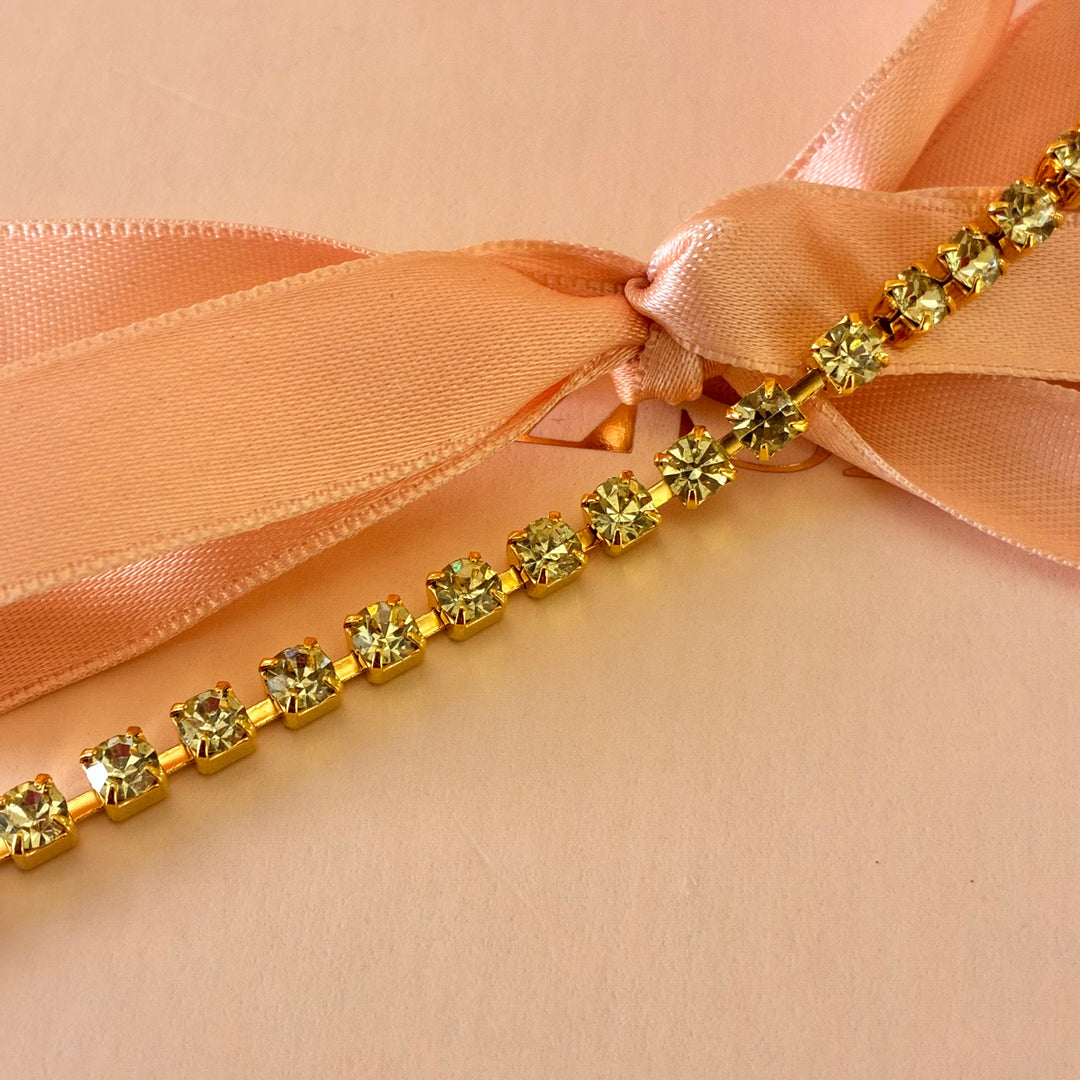 Mint Swarovski crystals bracelet