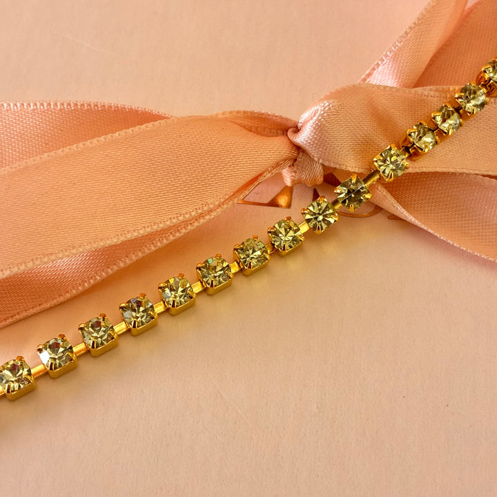 Mint Swarovski crystals bracelet