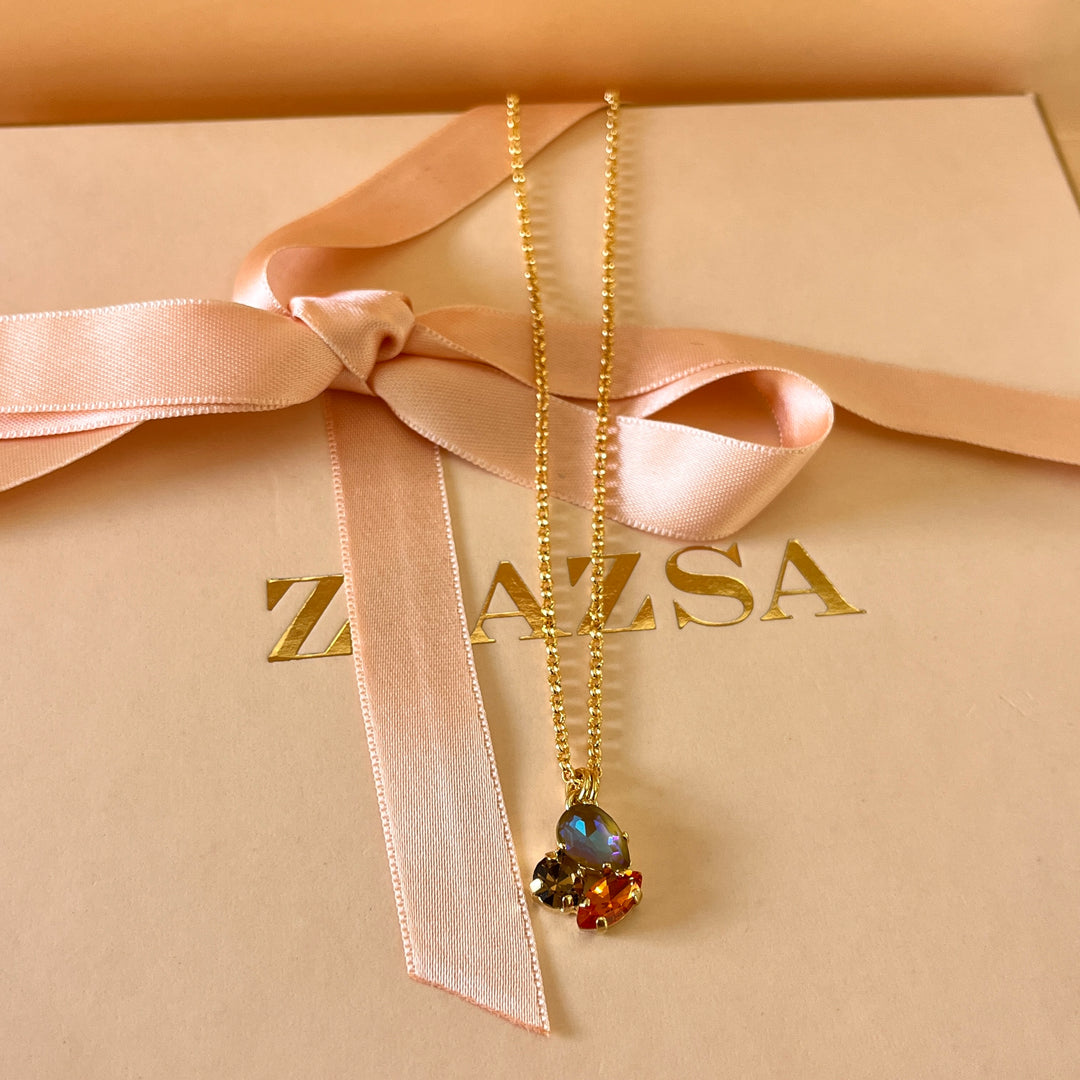 Mix of colour Swarovski crystals set