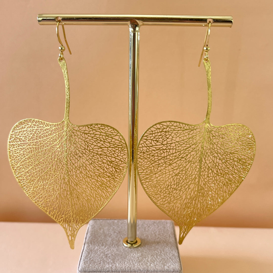 Gold leafs handmade hooks