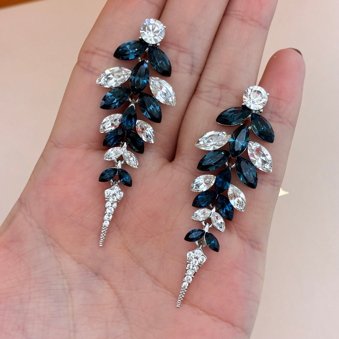 Marquise navy blue precios crystals set