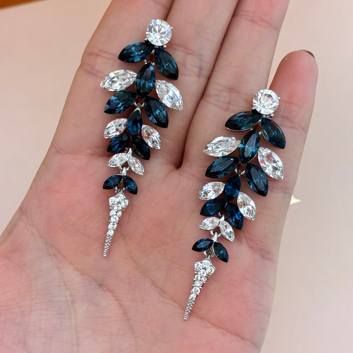 Marquise navy blue precios crystals set