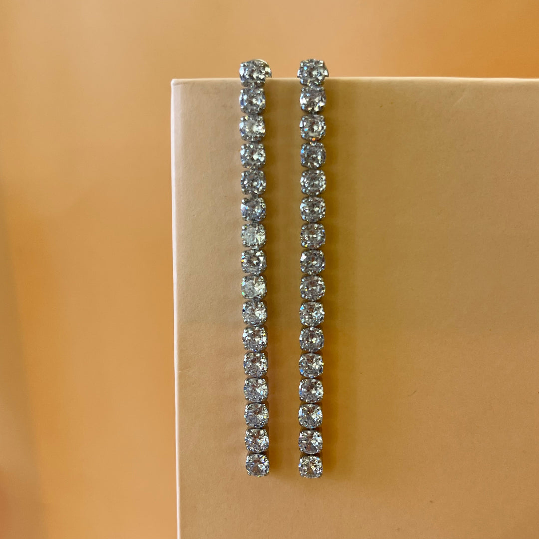 Long tennis earrings