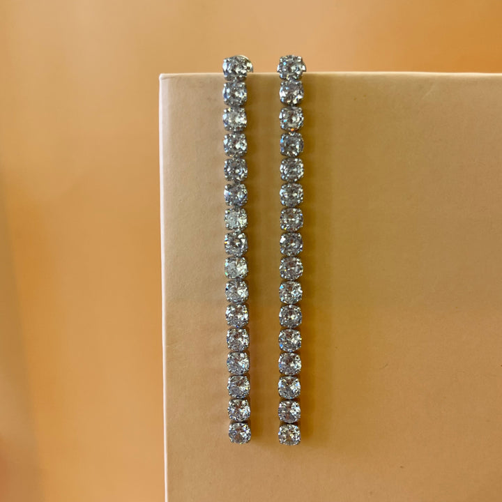 Long tennis earrings
