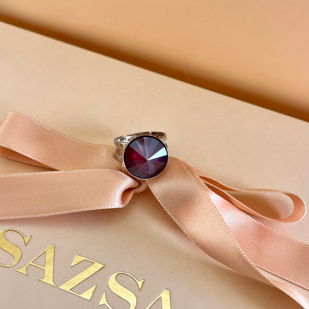 Purple Swarovski crystals set