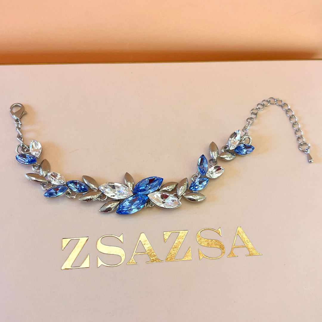 Light blue Swarovski crystal set