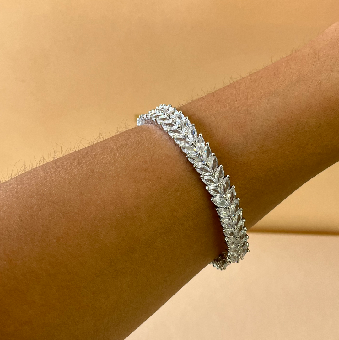 Marquise zircone bangle