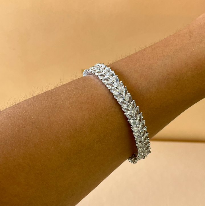 Marquise zircone bangle