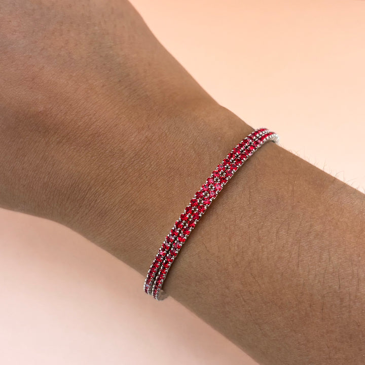 Dainty red bangle