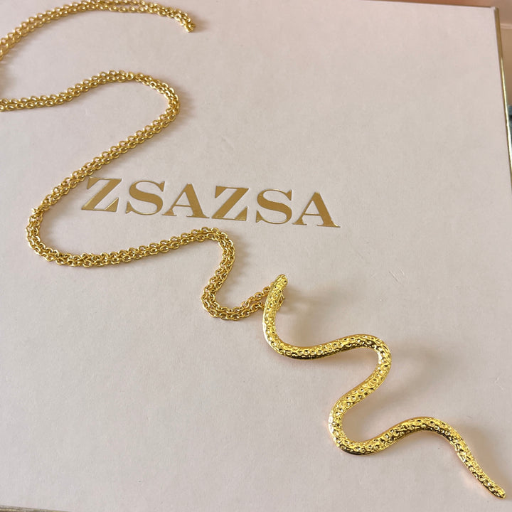 Snake gold handmade set