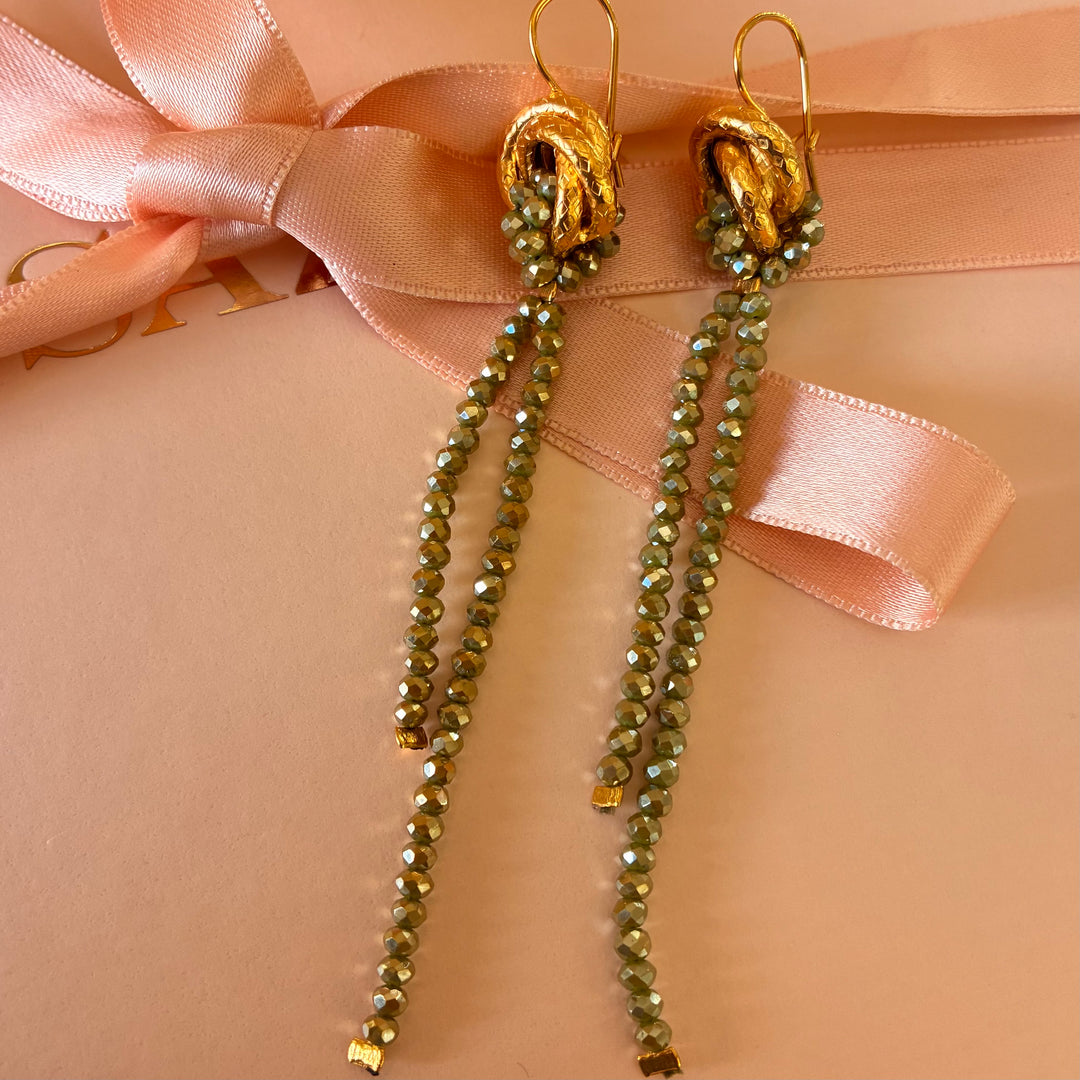 Handmade olive green set