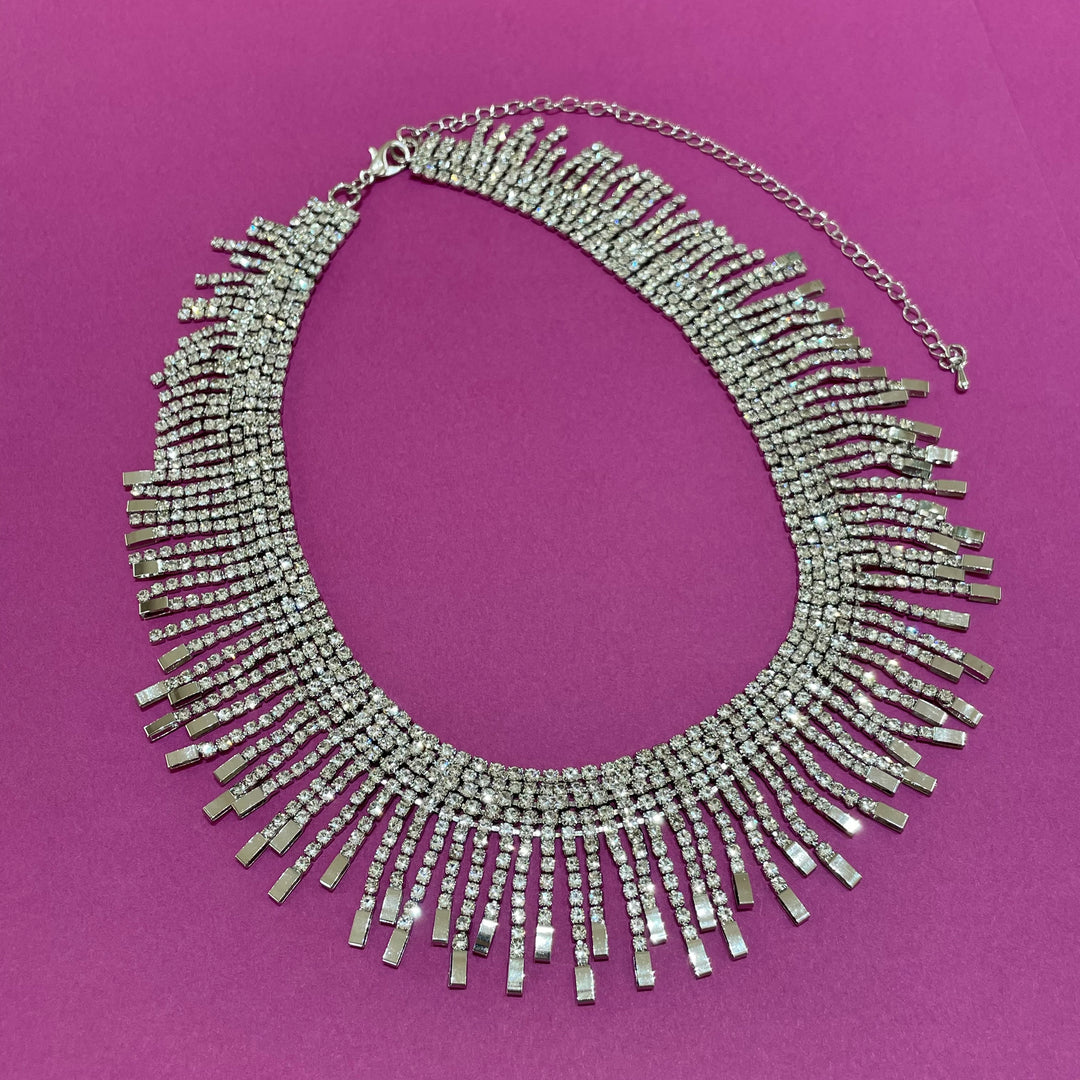 Rhinestone choker
