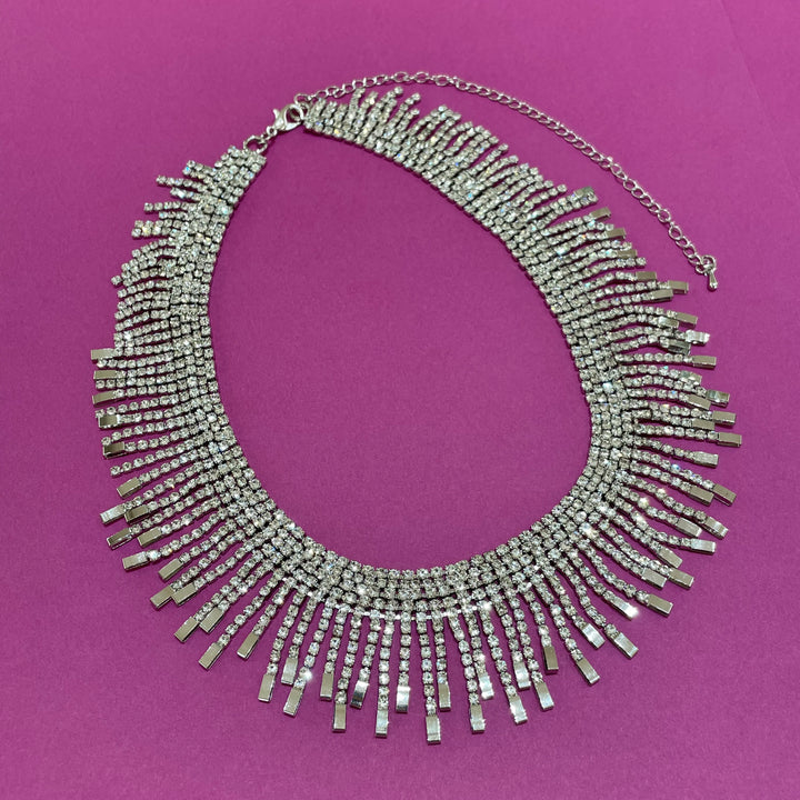 Rhinestone choker
