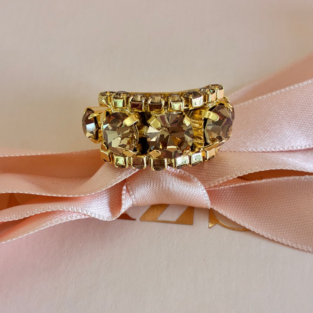 Bronze Preciosa crystals ring