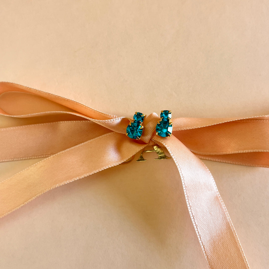 Verdemar preciosa crystals studs