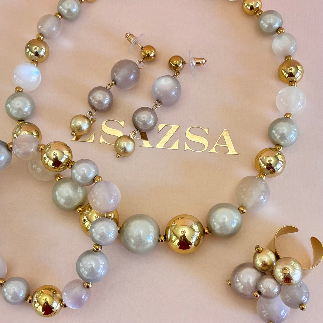 Bronze resin stainless steel set