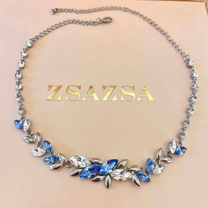 Light blue Swarovski crystal set