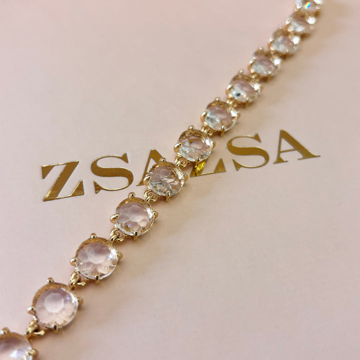 Transparent stones bracelet