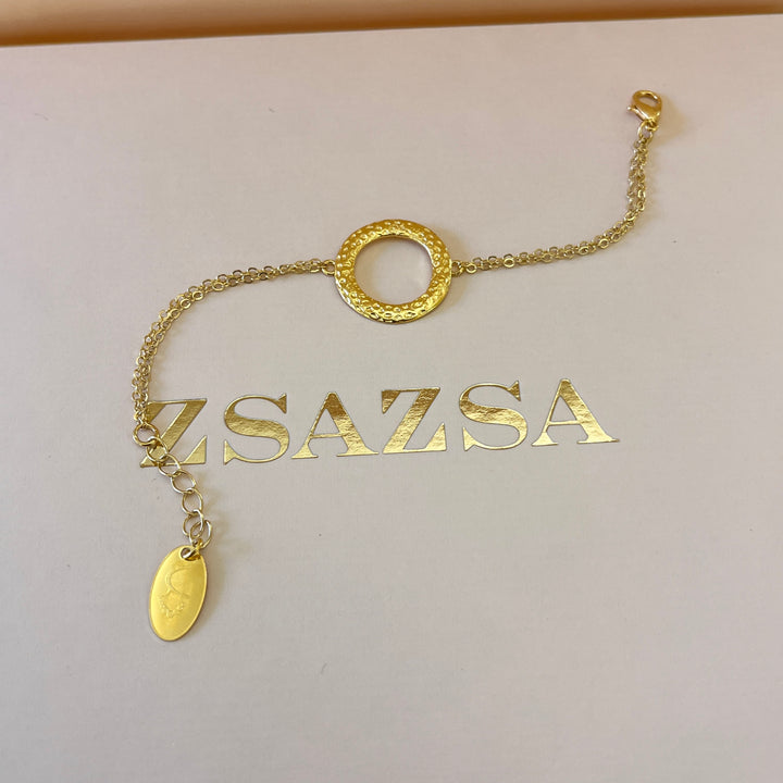 Round gold handmade set