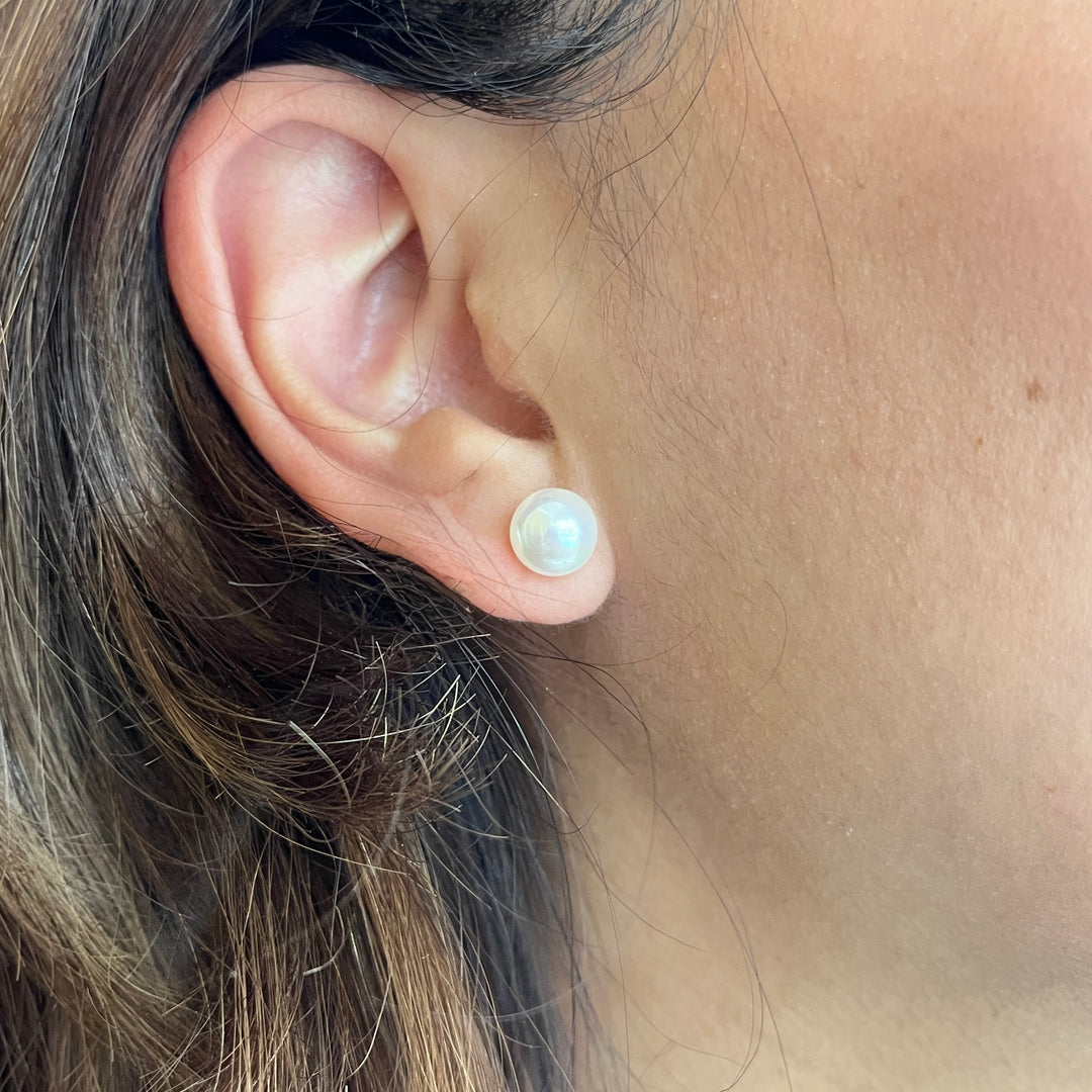 White Mallorca pearls set