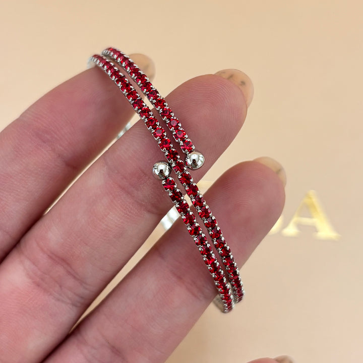 Dainty red bangle