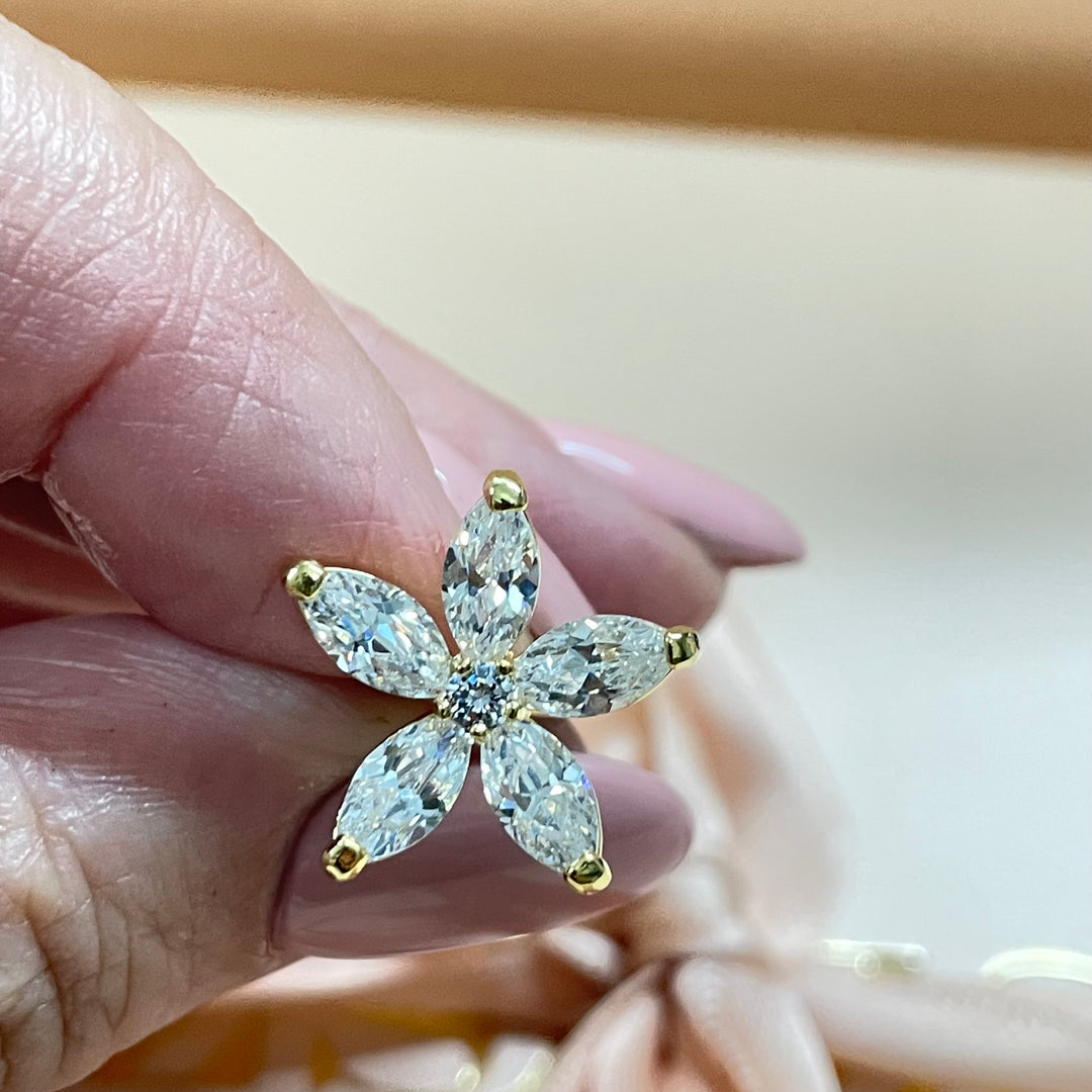 Daisy zircone hair pin