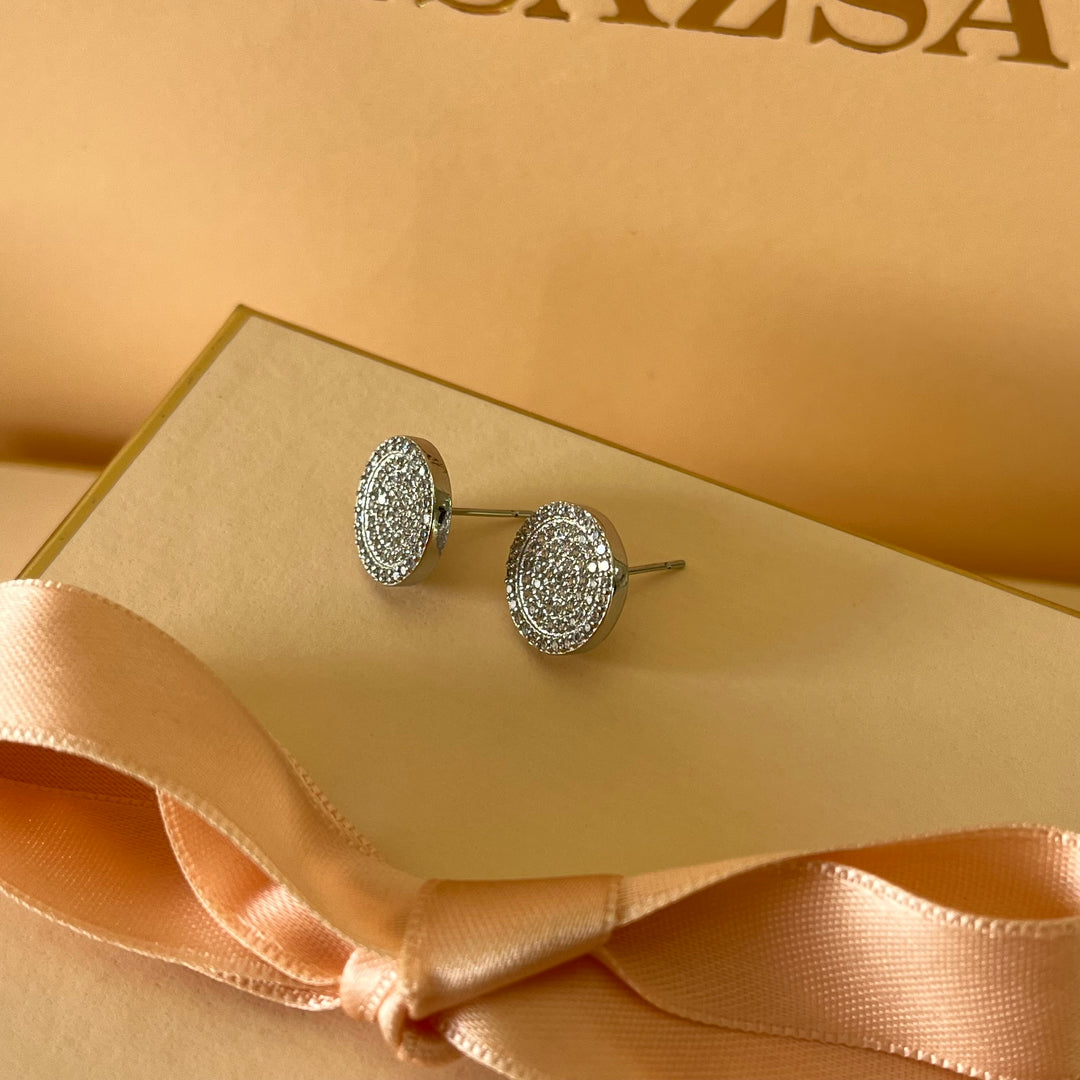 Round zircone studs