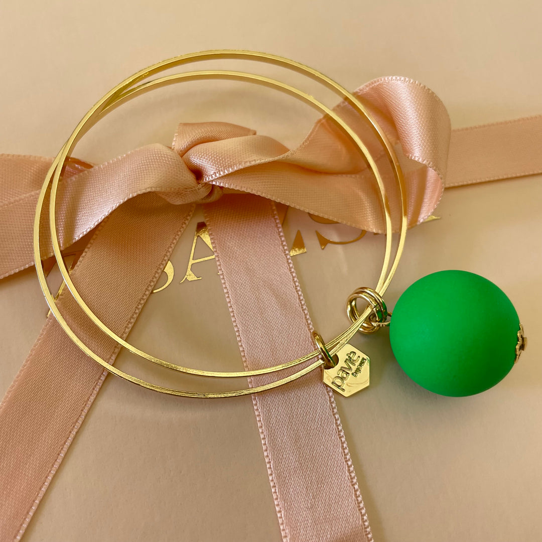 Neon ball summer bangle
