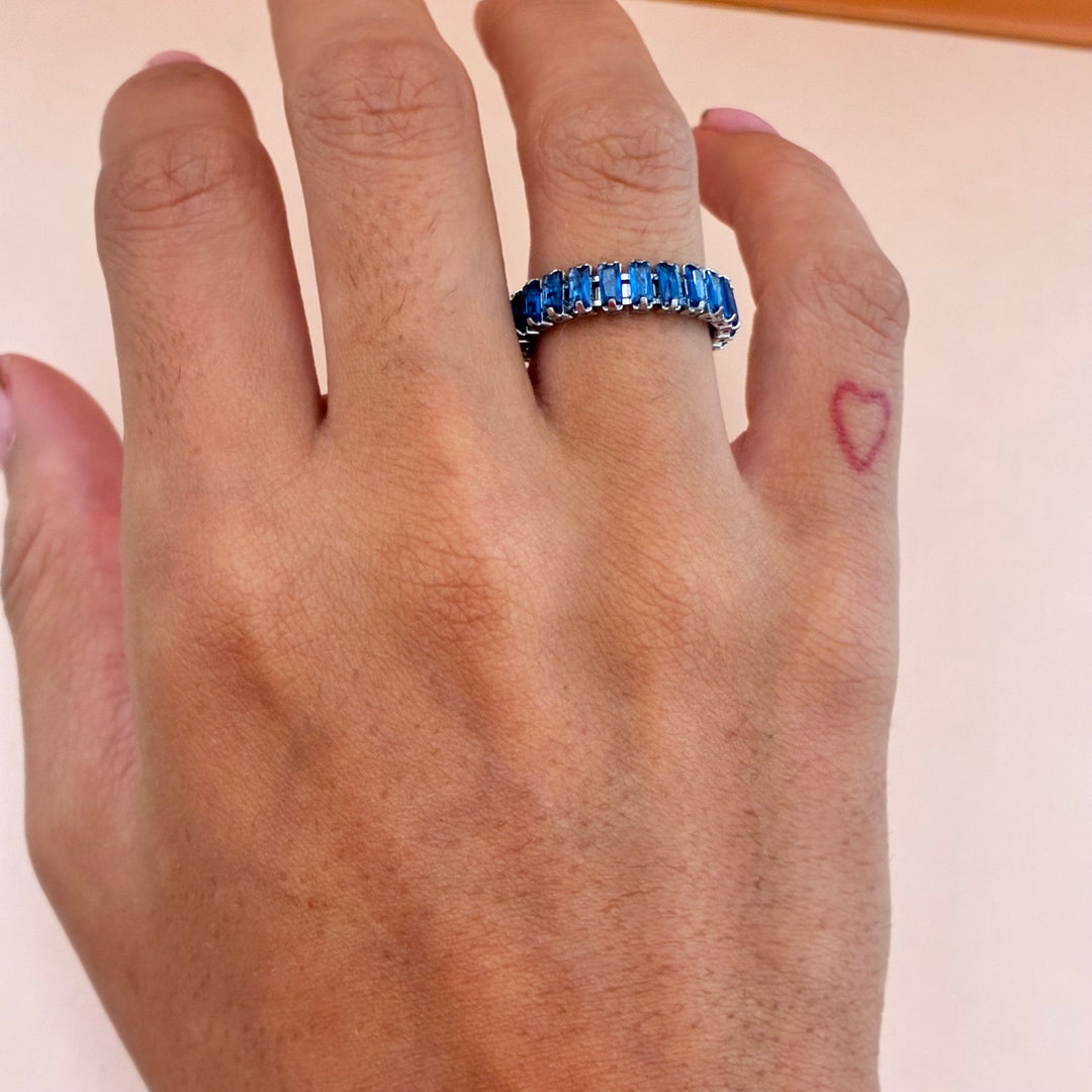 Baguette navy blue stainless steel set