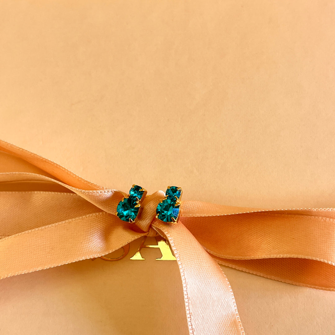 Verdemar preciosa crystals studs