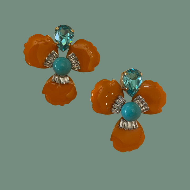 Summer Swarovski crystals earrings