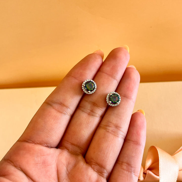 Watermelon round zircone set