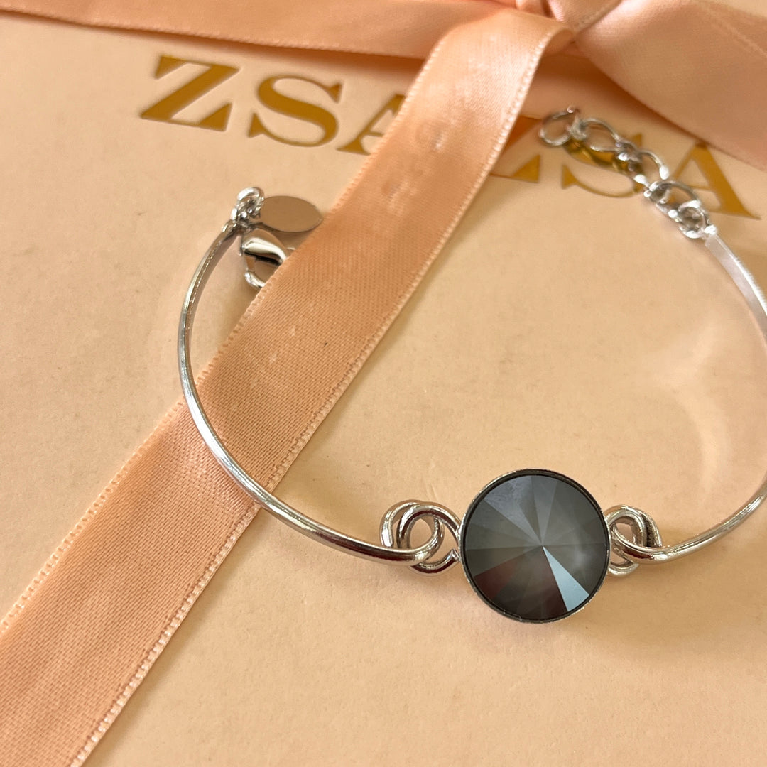 Grey Swarovski crystals set