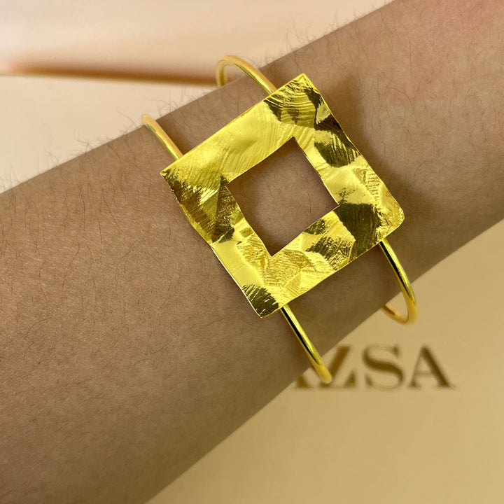 Square gold handmade set