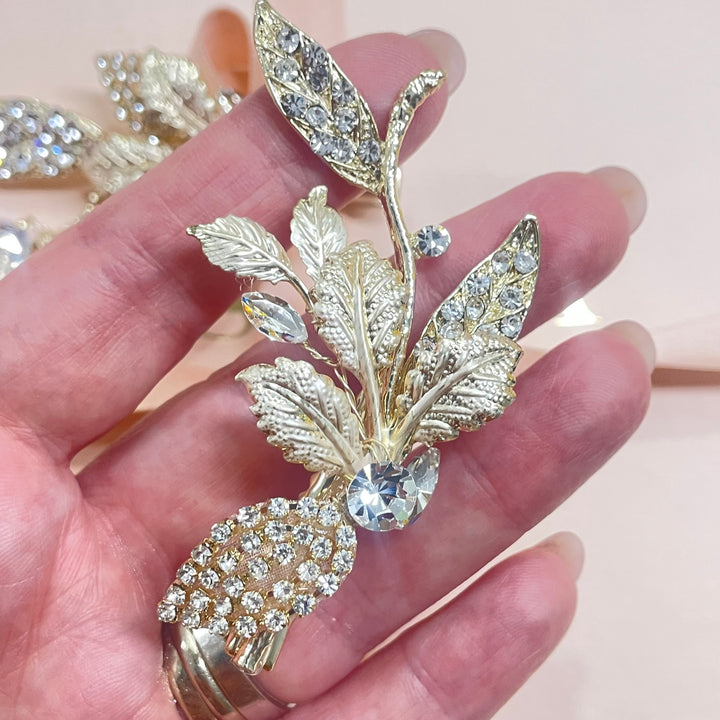 Leaf hair clip set of 2