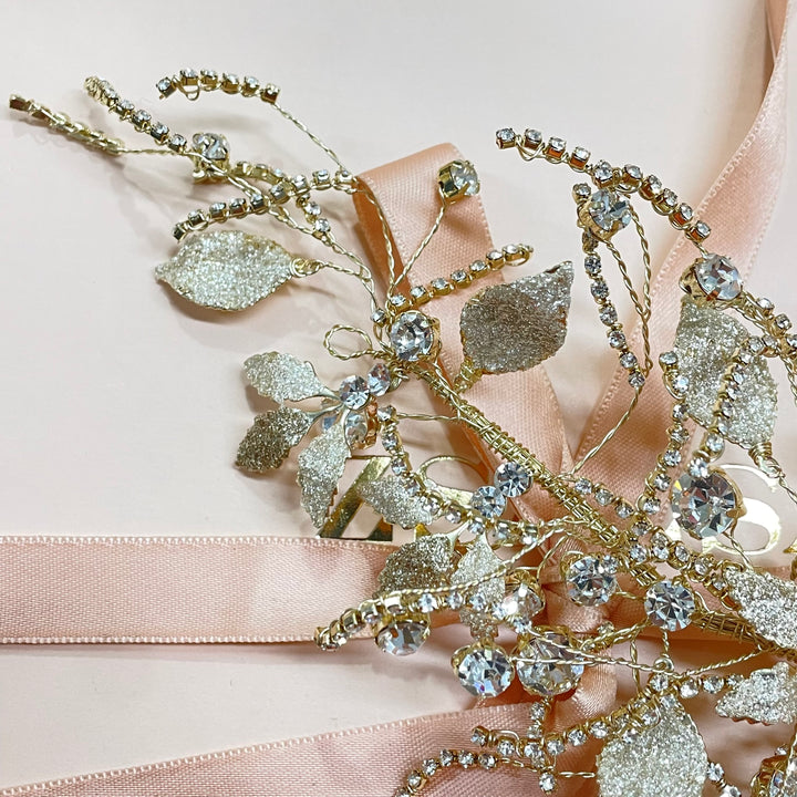 Statement gold headpiece