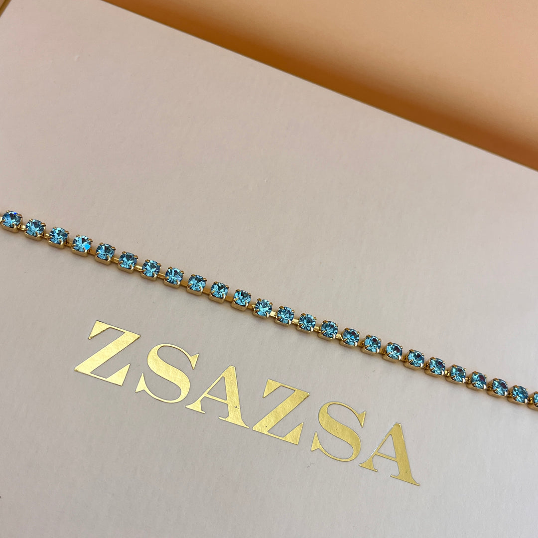 Turquoise Preciosa crystals bracelet