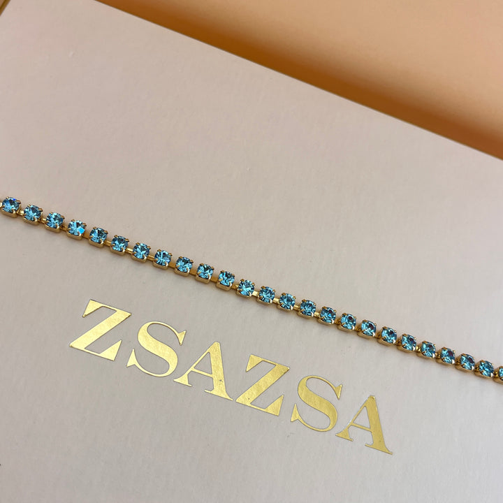 Turquoise Preciosa crystals bracelet