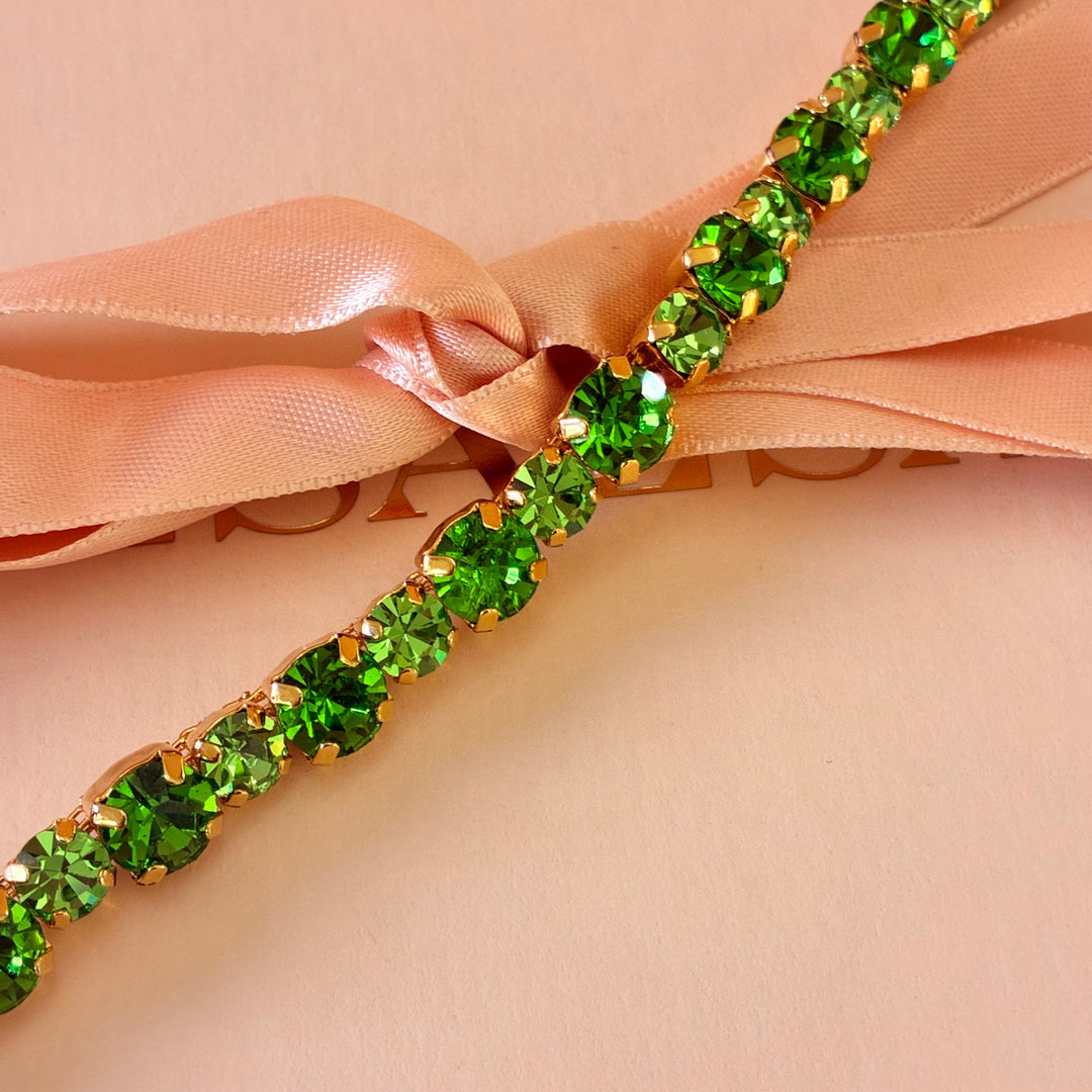 Green Preciosa crystals bracelet