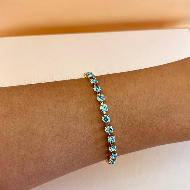 Turquoise Preciosa crystals bracelet