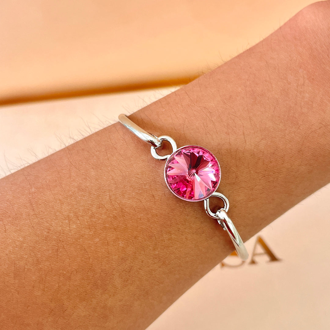 Pink Swarovski crystals set