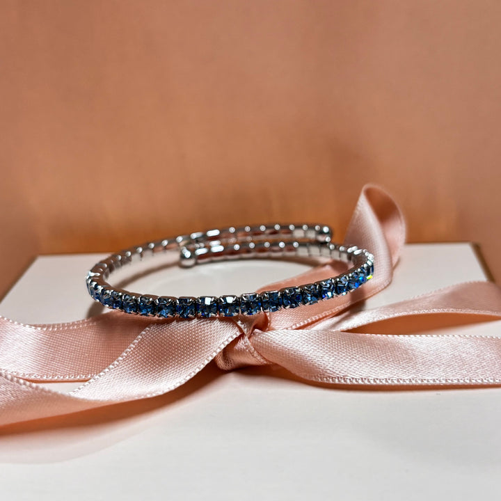 Dainty light blue bangle