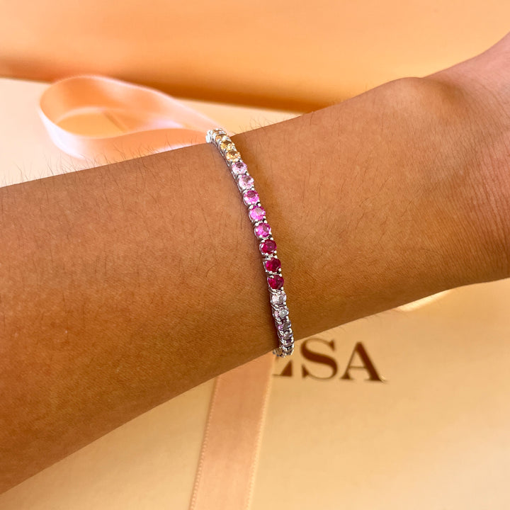 Multicolour zircone bracelet